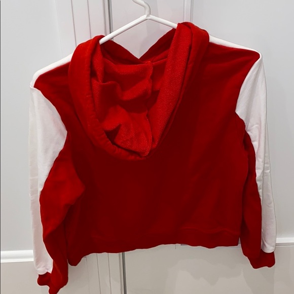 Red and white Hunter hoodie - Picture 2 of 2